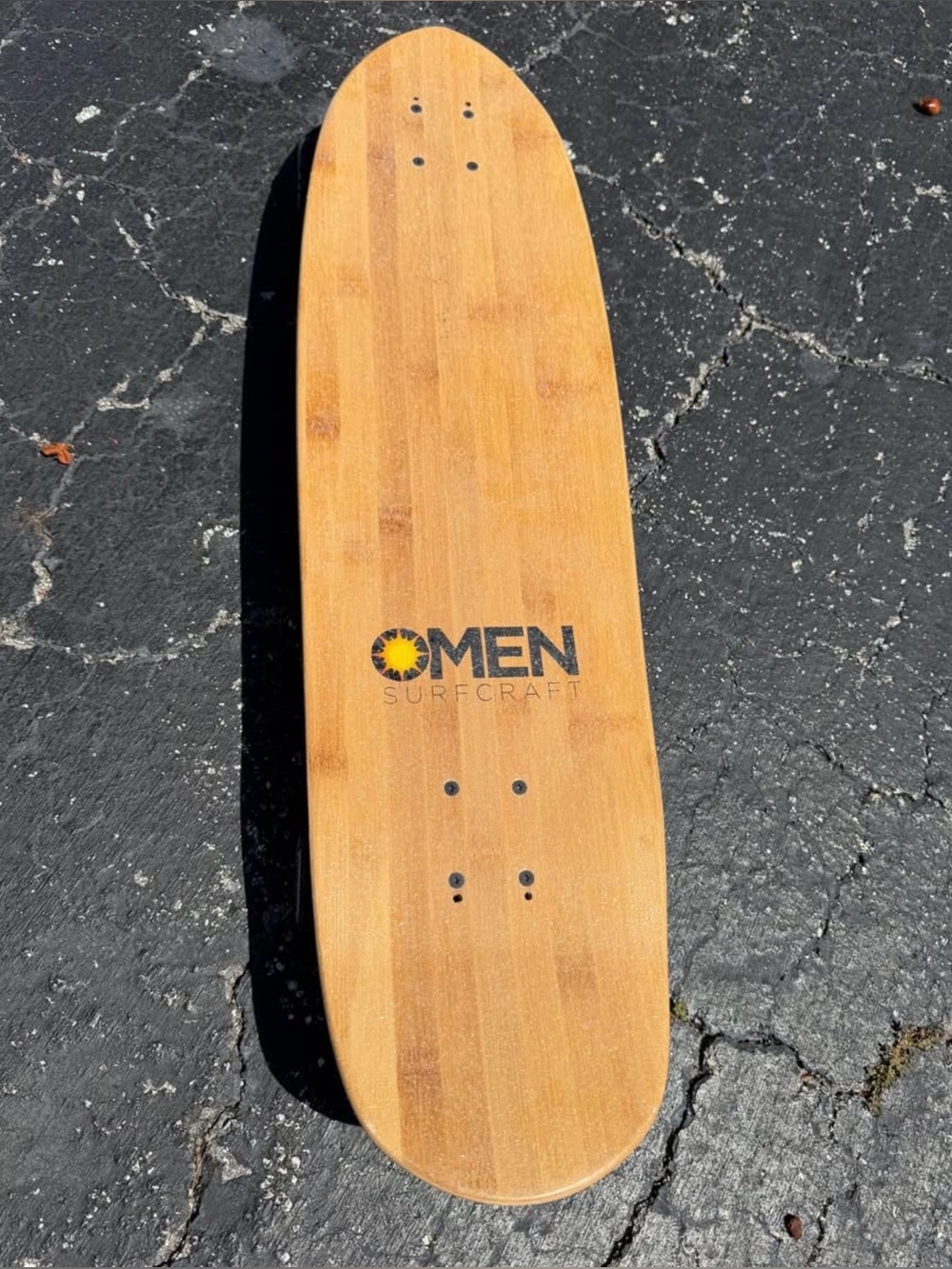 Surfcraft Bamboo Longboard Deck - Natural